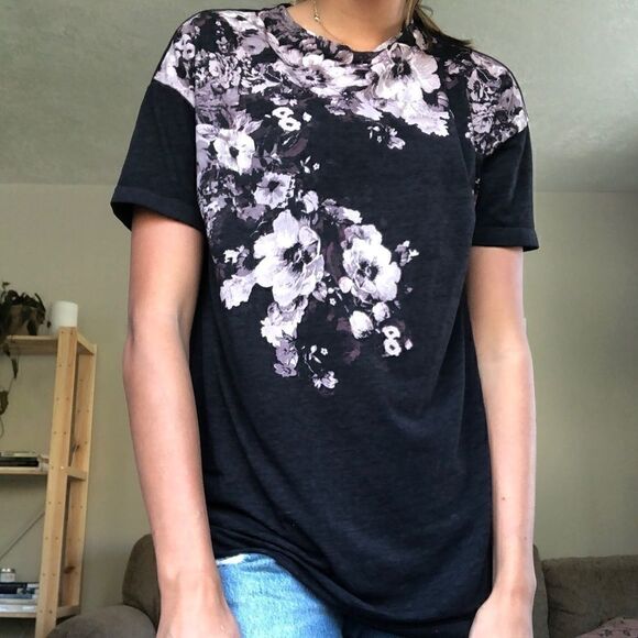 AllSaints Blue Lore Cori Tee - Picture 4 of 8